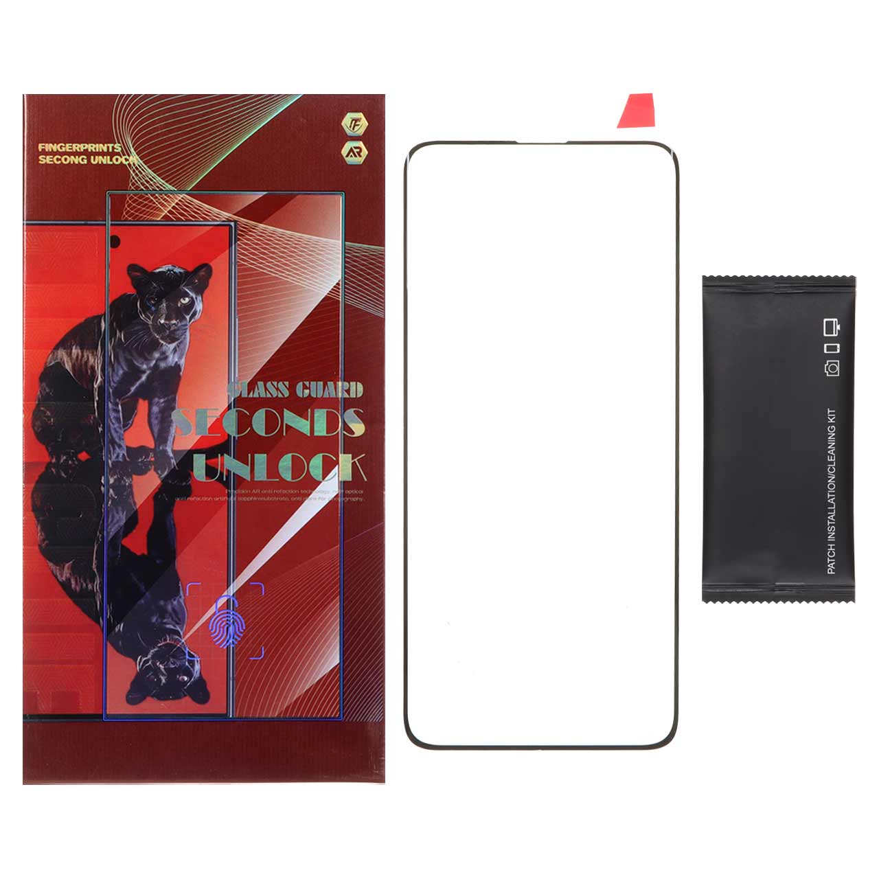 محافظ صفحه نمایش خم فول چسب Jaguar مدل Samsung Galaxy S10 Plus (پک دار)